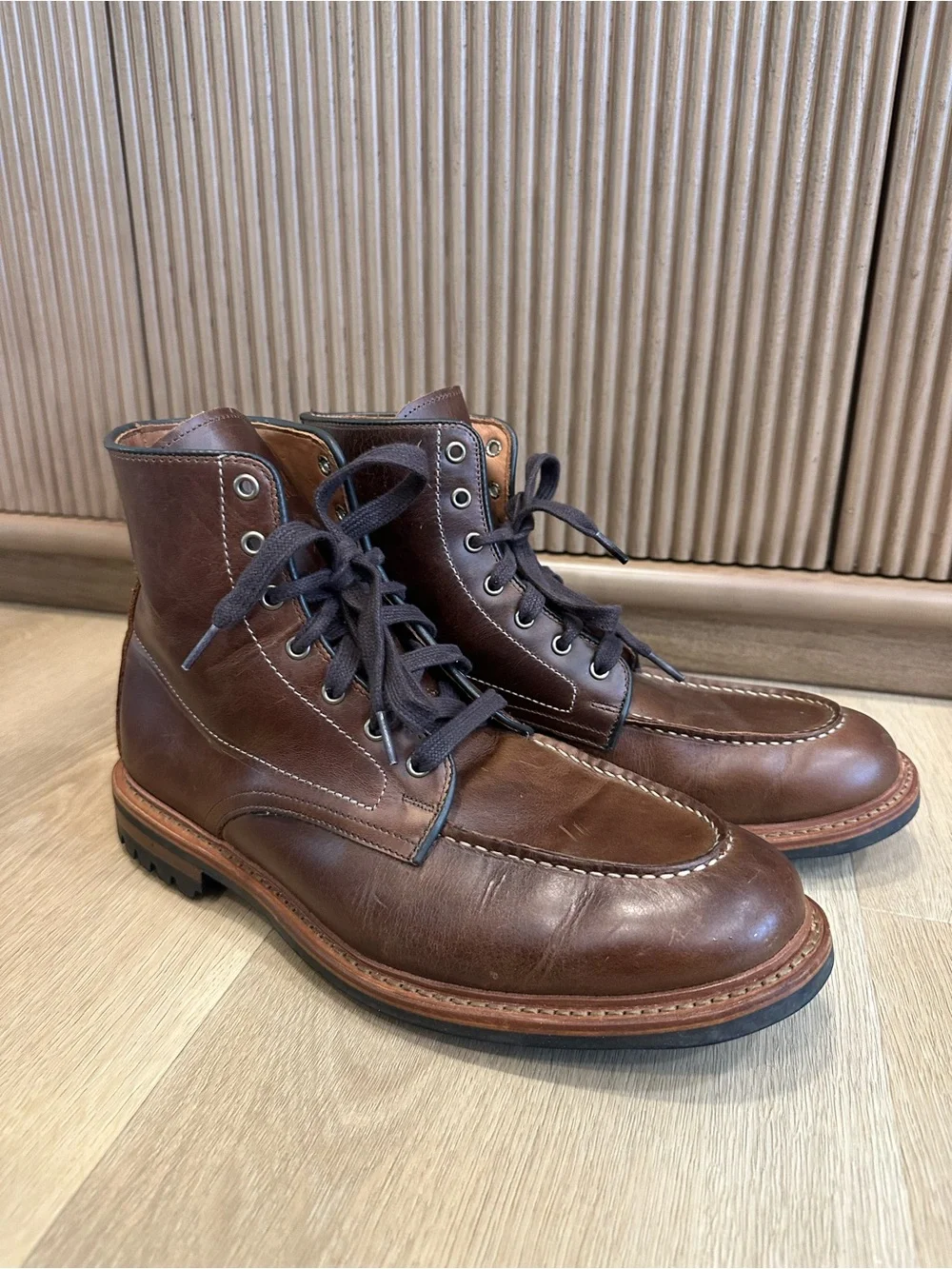 Allen Edmonds CARTER Moc Toe Boots Men's Size 10.5 D